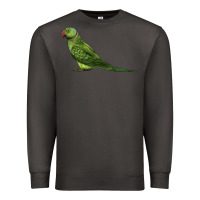 Smoke Ring Necked Parakeet Premium Sweatshirt - LillyAllenDesigns