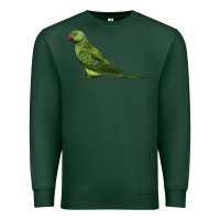 Sports Green Ring Necked Parakeet Premium Sweatshirt - LillyAllenDesigns