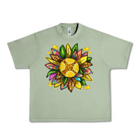 Oil Green lemon sunflower Urban Heavy Tee - texasbilliewilder