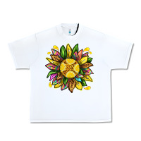 White lemon sunflower Urban Heavy Tee - texasbilliewilder