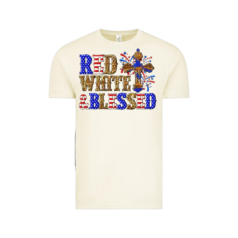 Red White And Blessed Vintage Tee by texasbilliewilder | Teevron