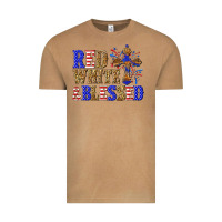 Vintage Camel red white and blessed Vintage Tee - texasbilliewilder