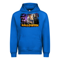 Cobalt Halloween Wolf Urban Hoodie - LillyAllenDesigns