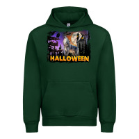 Forest Green Halloween Wolf Urban Hoodie - LillyAllenDesigns