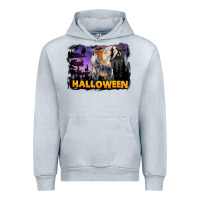 Heather Grey Halloween Wolf Urban Hoodie - LillyAllenDesigns