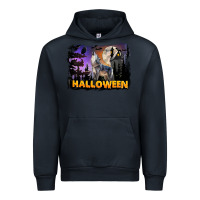 Navy Halloween Wolf Urban Hoodie - LillyAllenDesigns