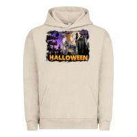 Pigment French Oak Halloween Wolf Urban Hoodie - LillyAllenDesigns