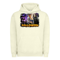 Pigment Pistachio Halloween Wolf Urban Hoodie - LillyAllenDesigns