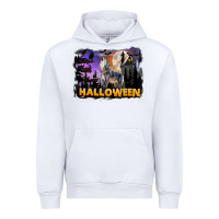 White Halloween Wolf Urban Hoodie - LillyAllenDesigns