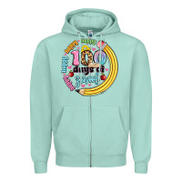 Seafoam happy 100 days of school Zipper Hoodie - Artiststas