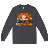 Smoke Thanksgiving Turkey Pumpkin Blessed Long Sleeve Tee - CowhideDigitalArt