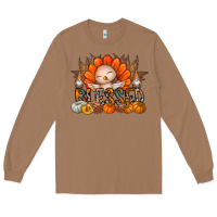 Toasted Coconut Thanksgiving Turkey Pumpkin Blessed Long Sleeve Tee - CowhideDigitalArt