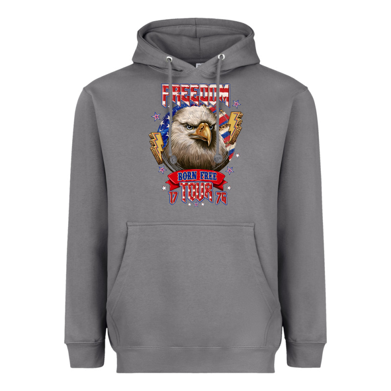 Freedom Born Free Tour 1776 Heavyweight Hoodie by NancyCooperArtShop | Teevron