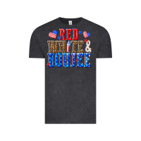 Vintage Black red white and boujee billie wilder Vintage Tee - texasbilliewilder
