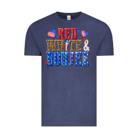 Vintage Denim red white and boujee billie wilder Vintage Tee - texasbilliewilder