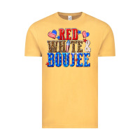 Vintage Mustard red white and boujee billie wilder Vintage Tee - texasbilliewilder