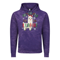 Cloud Purple fa la la llama Vintage Hoodie - MaliasSmallBusiness