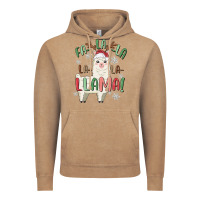 Vintage Coffee fa la la llama Vintage Hoodie - MaliasSmallBusiness