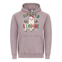 Vintage Zinc fa la la llama Vintage Hoodie - MaliasSmallBusiness