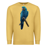 Antique Gold Hyacinth Macaw Premium Sweatshirt - LillyAllenDesigns
