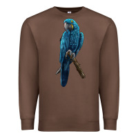 Chestnut Hyacinth Macaw Premium Sweatshirt - LillyAllenDesigns