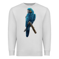 Dove Grey Hyacinth Macaw Premium Sweatshirt - LillyAllenDesigns