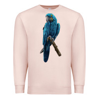 Pale Pink Hyacinth Macaw Premium Sweatshirt - LillyAllenDesigns