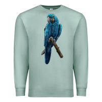 Seafoam Hyacinth Macaw Premium Sweatshirt - LillyAllenDesigns