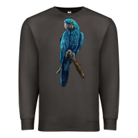 Smoke Hyacinth Macaw Premium Sweatshirt - LillyAllenDesigns