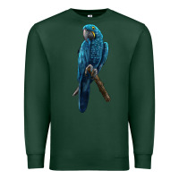 Sports Green Hyacinth Macaw Premium Sweatshirt - LillyAllenDesigns