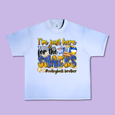 I'm Just Here For The Snacks #volleyball Brother Urban Heavy Tee Designed By Zillion Design Studio