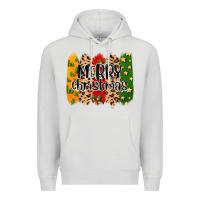 Dove Grey merry christmas brushstrokes Premium Hoodie - MaliasSmallBusiness