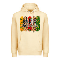 Pina Colada merry christmas brushstrokes Premium Hoodie - MaliasSmallBusiness