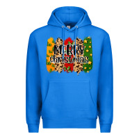 True Royal merry christmas brushstrokes Premium Hoodie - MaliasSmallBusiness