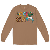Toasted Coconut soccer it's a girl thing Long Sleeve Tee - HRA Design Shop