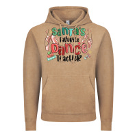 Vintage Coffee santa's favorite dance teacher Vintage Hoodie - MaliasSmallBusiness