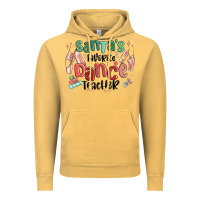 Vintage Mustard santa's favorite dance teacher Vintage Hoodie - MaliasSmallBusiness