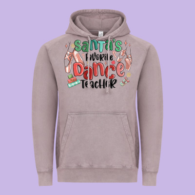 Vintage Hoodie santa's favorite dance teacher