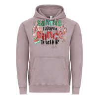 Vintage Zinc santa's favorite dance teacher Vintage Hoodie - MaliasSmallBusiness