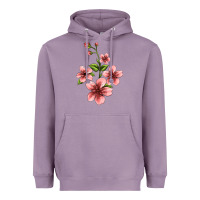 Lavender pink flowers hibiscus Heavyweight Hoodie - Jasminsmagicworld