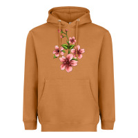 Meerkat pink flowers hibiscus Heavyweight Hoodie - Jasminsmagicworld