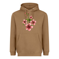 Toasted Coconut pink flowers hibiscus Heavyweight Hoodie - Jasminsmagicworld
