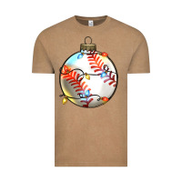 Vintage Coffee christmas baseball Vintage Tee - Zillion Design Studio