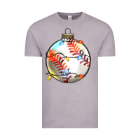 Vintage Zinc christmas baseball Vintage Tee - Zillion Design Studio