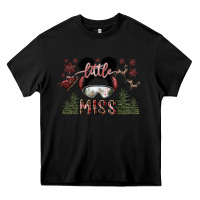 Black little miss Heavy Core Tee - SublimationCraftShop