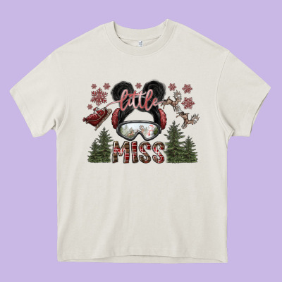 Little Miss Heavy Core Tee Designed By Sublimationcraftshop