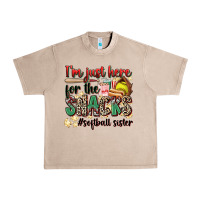 French Oak i'm just here for the snacks #softball sister Urban Heavy Tee - Zillion Design Studio