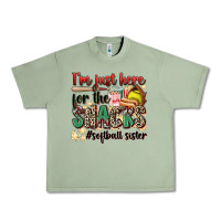 Oil Green i'm just here for the snacks #softball sister Urban Heavy Tee - Zillion Design Studio