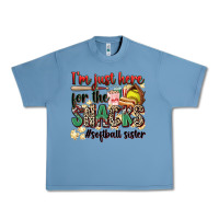 Pebble Blue i'm just here for the snacks #softball sister Urban Heavy Tee - Zillion Design Studio