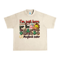 Sandshell i'm just here for the snacks #softball sister Urban Heavy Tee - Zillion Design Studio